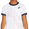 Asics Junior T-Shirt Tennis GPX Boy 2 Asics Junior T-Shirt Tennis GPX Boy -SHOES Popular Shop 2044A021 100 GM FT GLB