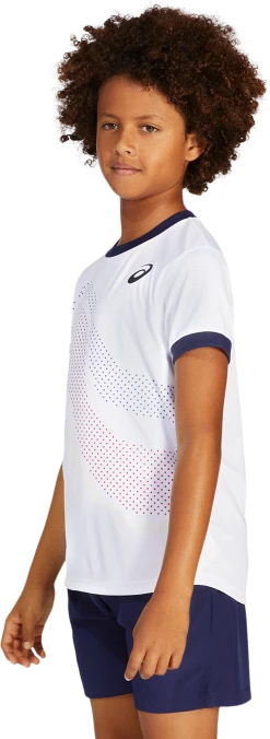 Asics Junior T-Shirt Tennis GPX Boy 9 Asics Junior T-Shirt Tennis GPX Boy -SHOES Popular Shop 2044A021 100 GM SD GLB