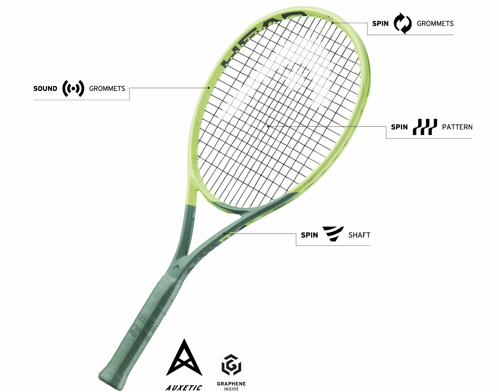 Head Extreme Auxetic Team 275g 5 Head Extreme Auxetic Team 275g - Image 3