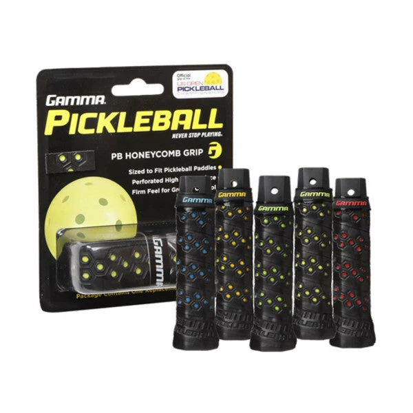 Gamma Honeycomb Grip - Yellow/Blue/Red Pickleball 3 Gamma Honeycomb Grip - Yellow/Blue/Red Pickleball