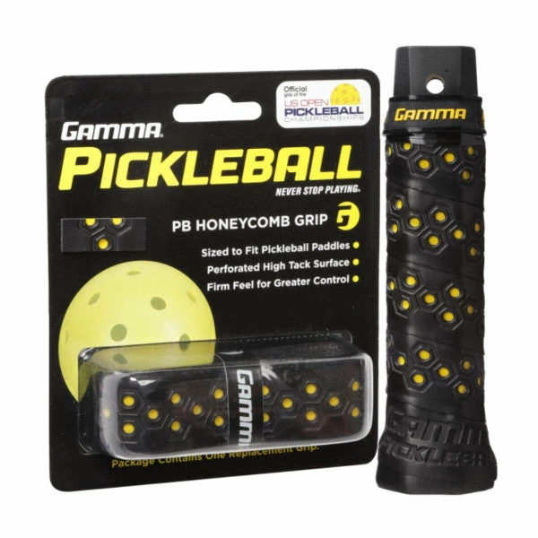 Gamma Honeycomb Grip - Yellow/Blue/Red Pickleball 4 Gamma Honeycomb Grip - Yellow/Blue/Red Pickleball - Image 2