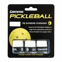 Gamma Supreme Overgrip - Neon/White/Black Pickleball 6 Gamma Supreme Overgrip - Neon/White/Black Pickleball -SHOES Popular Shop APBSO White 01