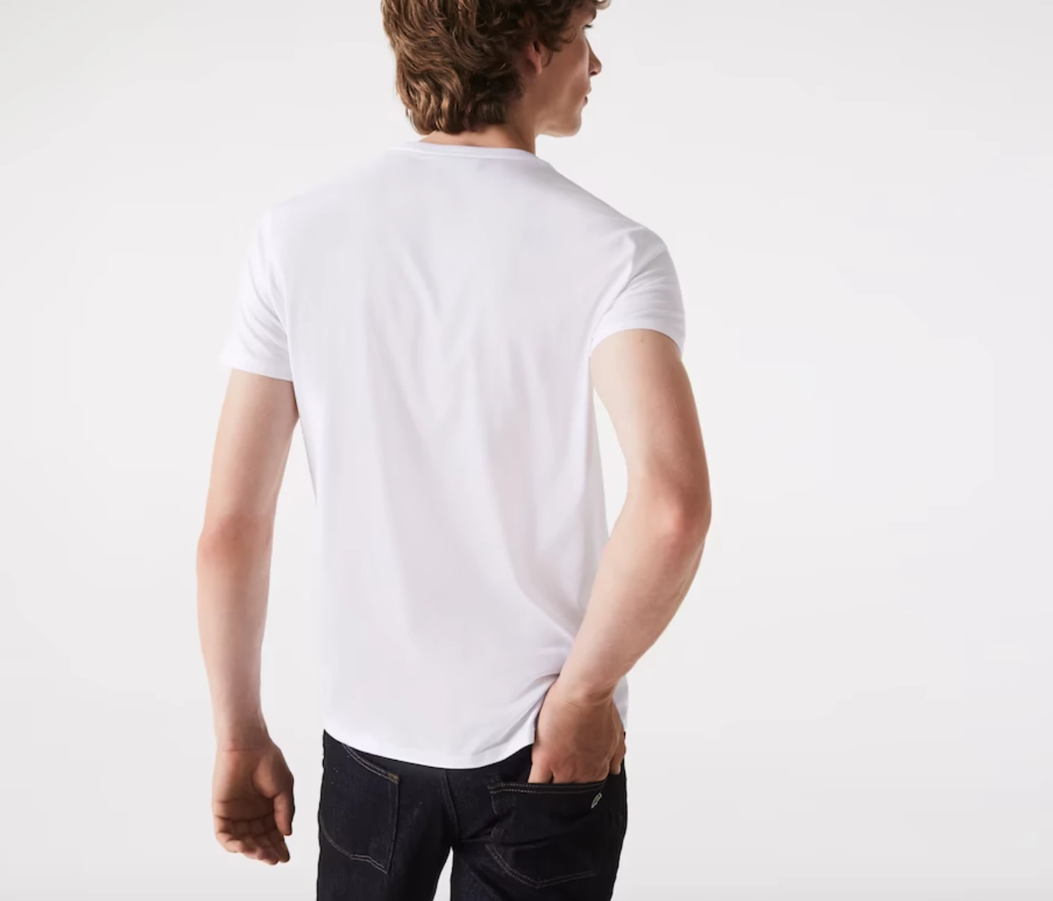 Lacoste Men's Crew Neck Cotton T-Shirt 6 Lacoste Men's Crew Neck Cotton T-Shirt - Image 4