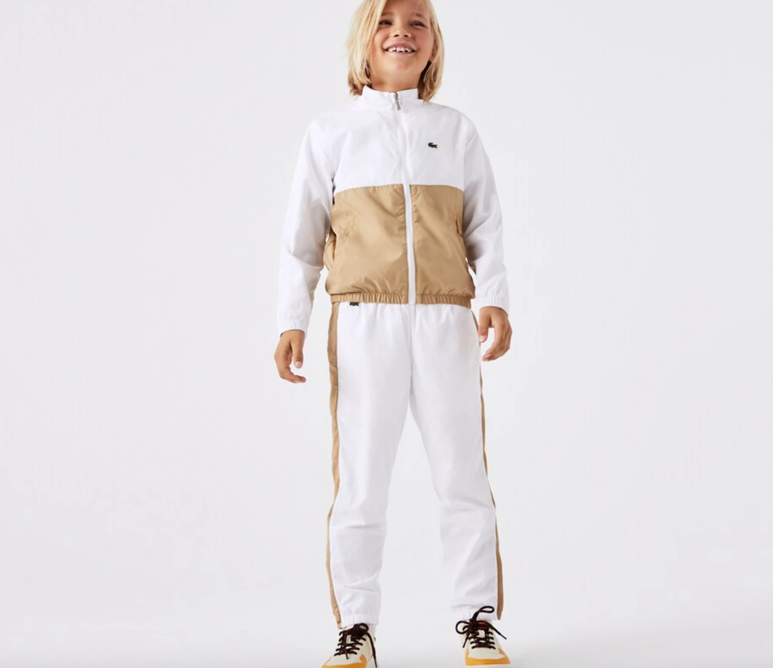 Lacoste Kids' Contrast Band Taffeta Trackpants 3 Lacoste Kids' Contrast Band Taffeta Trackpants