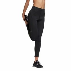 Adidas How Do We Do Tight Legging -SHOES Popular Shop FM7643 APP on model walking white