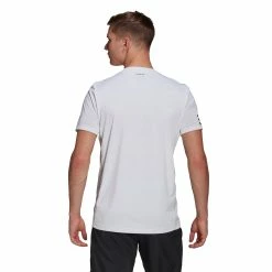 Adidas Club 3-Stripe Tennis T-Shirt -SHOES Popular Shop GL5401 APP on model back white