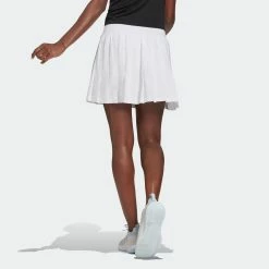 Adidas Tennis Pleated Skirt 14.5" -SHOES Popular Shop GL5469 APP on model back gradient