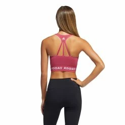 Adidas Training Aeroknit Bra -SHOES Popular Shop GM5160 APP on model back white