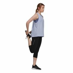 Adidas Women Tank Top 13 Adidas Women Tank Top -SHOES Popular Shop H13244 APP on model walking white