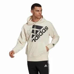 Adidas Men Hoodie -SHOES Popular Shop H14655 APP on model standard white