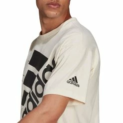 Adidas Men Logo Tee -SHOES Popular Shop H14667 APP on model detail 1 white