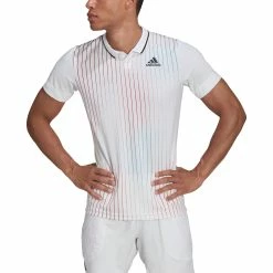 Adidas Melbourne Tennis Polo -SHOES Popular Shop H67132 APP on model front white