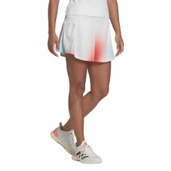 Adidas Melbourne Tennis Skirt -SHOES Popular Shop HC7700 APP on model walking white