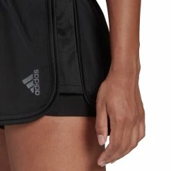 Adidas Women Club Short -SHOES Popular Shop HF1769 APP on model detail 2 white