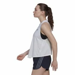 Adidas Running Tank Top -SHOES Popular Shop HK9137 6 APPAREL OnModel SideView white