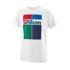 Wilson Tennis Tee -SHOES Popular Shop WRA793602 0 SS21 GRID TECH TEE Boys White