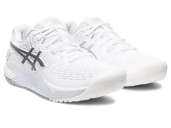 Asics Gel-Resolution 9 Women White/Silver -SHOES Popular Shop ascis gel resolution 9 women white tennis prosport5