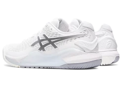 Asics Gel-Resolution 9 Women White/Silver -SHOES Popular Shop ascis gel resolution 9 women white tennis prosport6