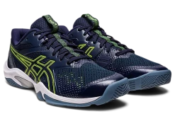 Asics Gel-Blade 8 Men Midnight/Hazard Green -SHOES Popular Shop asics gel blade 8 midnight tennis prosport3