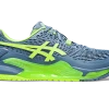 Asics Gel-Resolution 9 Men Steel Blue/Hazard Green -SHOES Popular Shop asics gel resolution 9 men tennis prosport