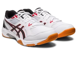 Asics Gel-Rocket 10 Men White/Classic Red -SHOES Popular Shop asics gel rocket 10 men tennis prosport3
