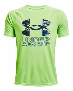 Under Armour Boy's Tech Hybrid Print Fill Short Sleeve