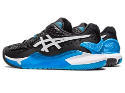 Asics Gel-Resolution 9 Men Black/White -SHOES Popular Shop gel resolution 9 black men tennis prosport4