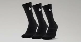 Under Armour Elevated Crew Sock Black 3 Under Armour Elevated Crew Sock Black